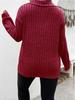 2025 Autumn/Winter V-Neck Long Sleeve Plus Size Women's Ribbed T-Shirt