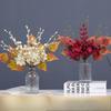 Green Aloes Simulated Maple Leaf Foam Small Berry Bouquet False Flower Thanksgiving Garden Decoration Artificial Green Plants