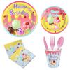 Dessert Ice Cream Party Tissue Decoration Summer Disposables Flag Paper Plate Paper Cup Tableware Arrangement Set