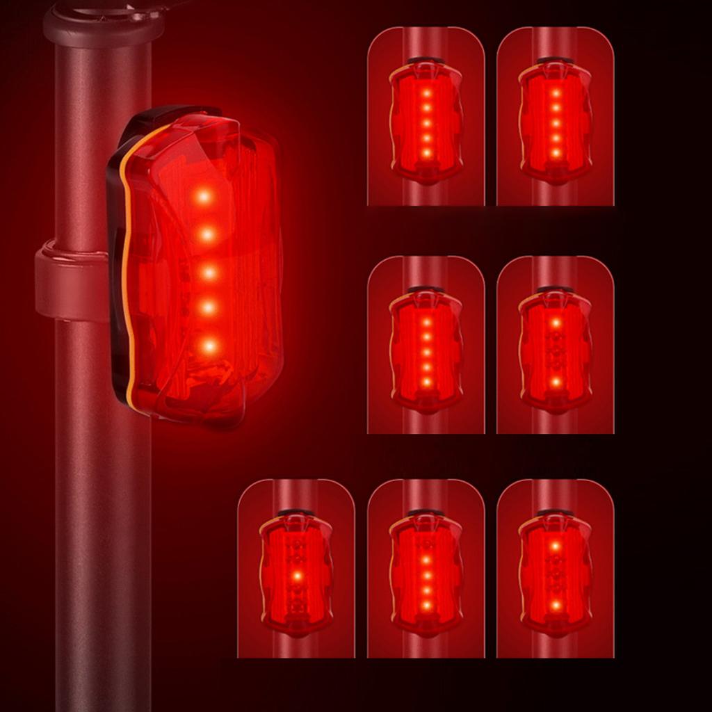 Bike Headlight with Warning Tail Light Super Bright LED Waterproof Battery Powered Safety Bike