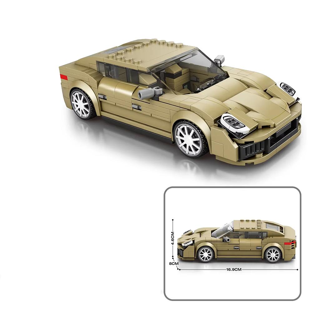 

Non-Toxic 324Pcs Luxury Coupe Building Blocks Classic Speed Car Model Technology Bricks Desktop Decoration Kids Diy Toys Birthday Gift No Box