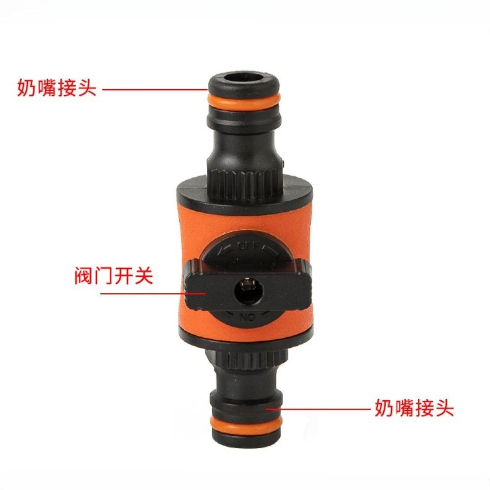 1PC 16MM Equal Garden Hose Shut Off Valve Fitting Plastic Tubing Tap Adapter Quick Joint for Watering Irrigation Car Wash