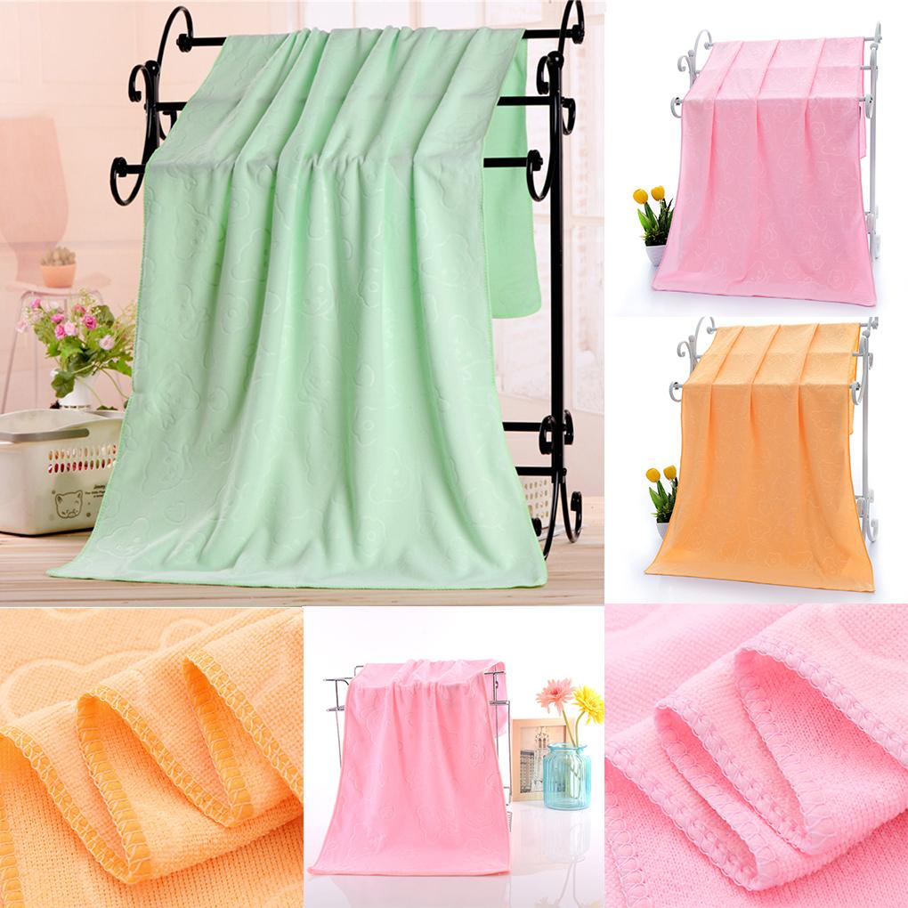 140*70cm Microfiber Towel Bath Beach Camping Swimming Drying Washcloth Shower