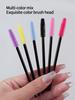 50pcs Colored Silicone Mascara Brushes, Eyelash Extension Makeup Brushes, Eyebrow Brushes, Portable Makeup Tools for Beginners