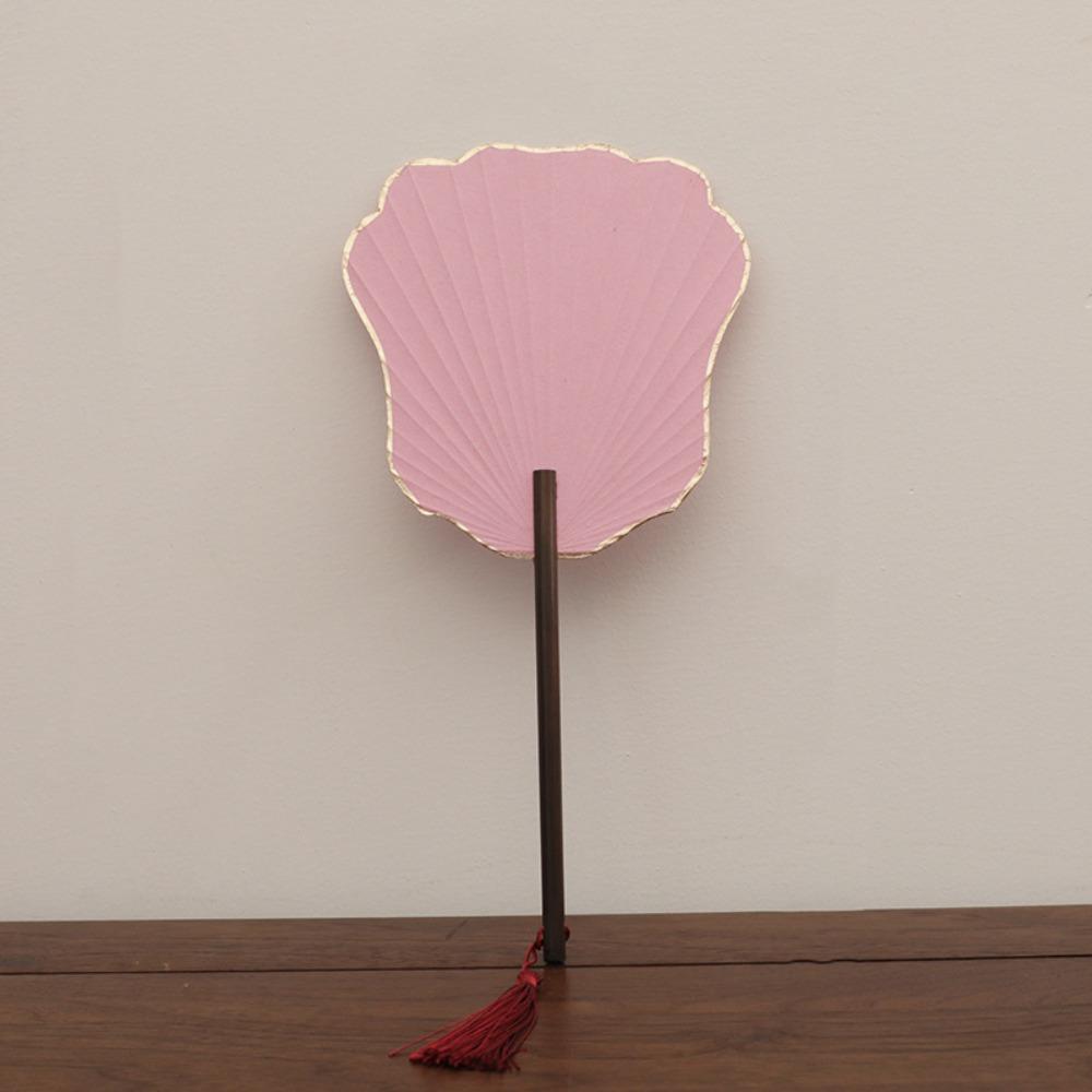 Blank Painting DIY Fan Paper Decorative Craft Fan Hand Cranked Fan  Photography Prop