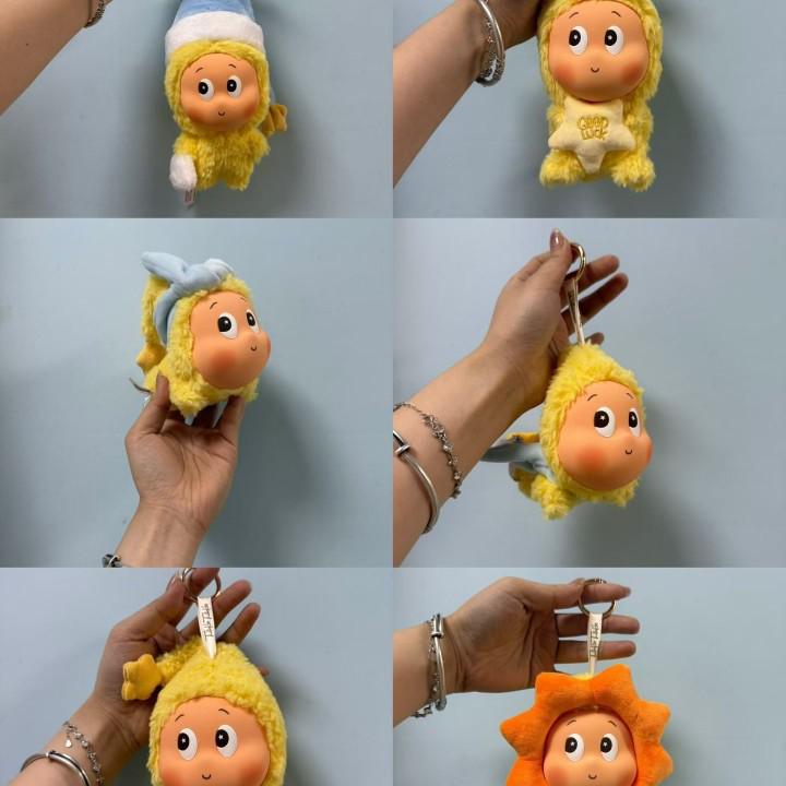 

Popular Big Head Star Silicone Plush Hanging Ornament Xinyi Doll