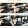Car Headrest Hook With Phone Holder, Universal 360 Rotation Headrest Hooks For Purses And Bags (Silver)
