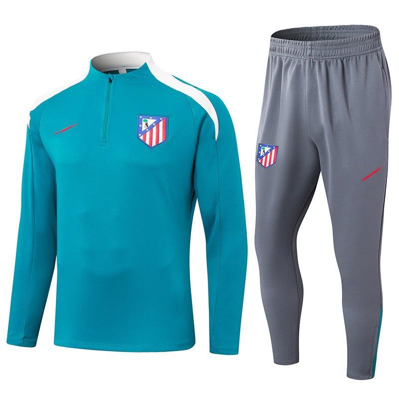 Autumn And Winter Real Madrid Barcelona Arsenal Training Suit Long Sleeve Half Zipper Football Suit Sportswear Adult Suit