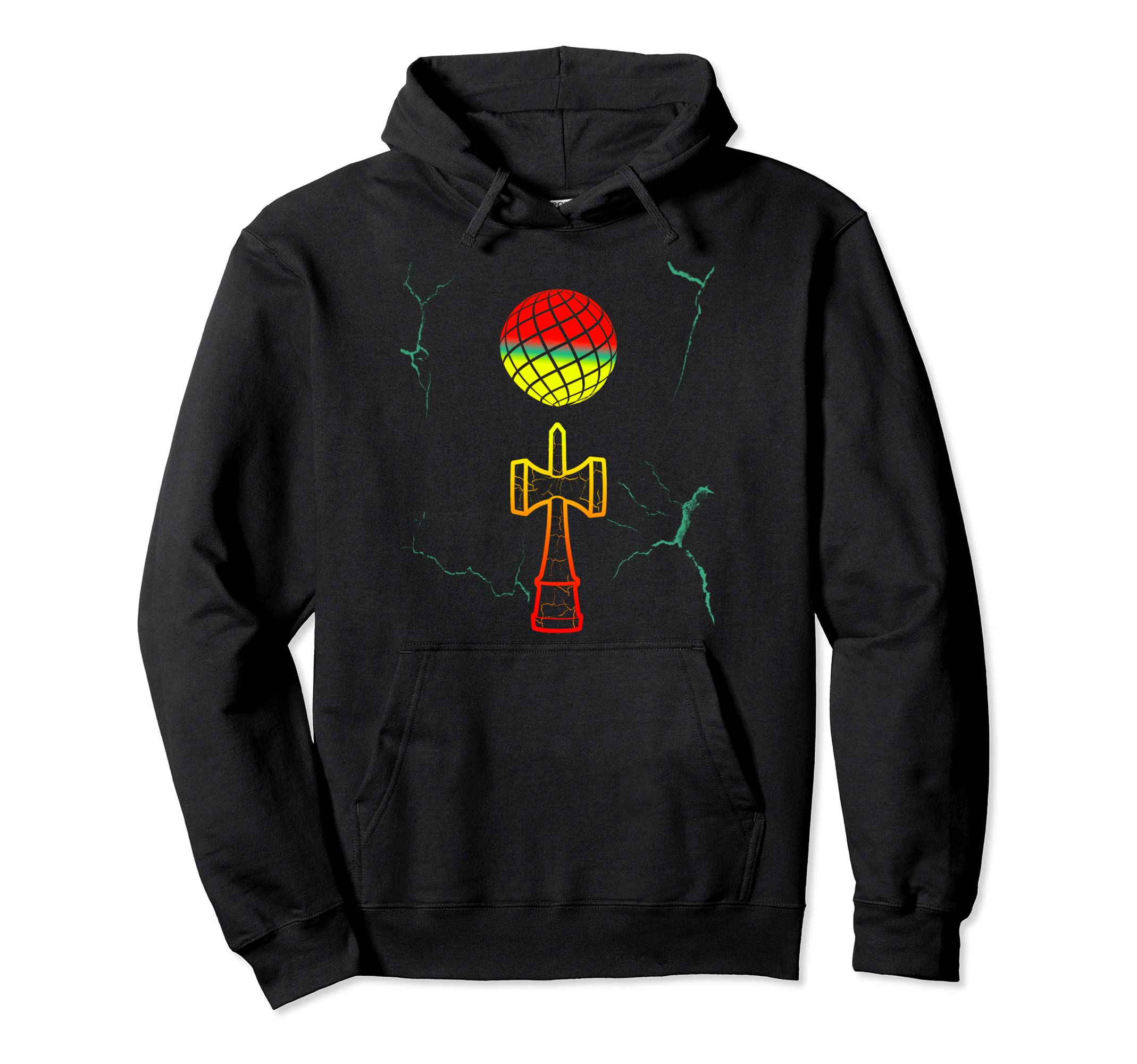 

Cracked Sphere Kendama Skill Toy Hoodie чёрный