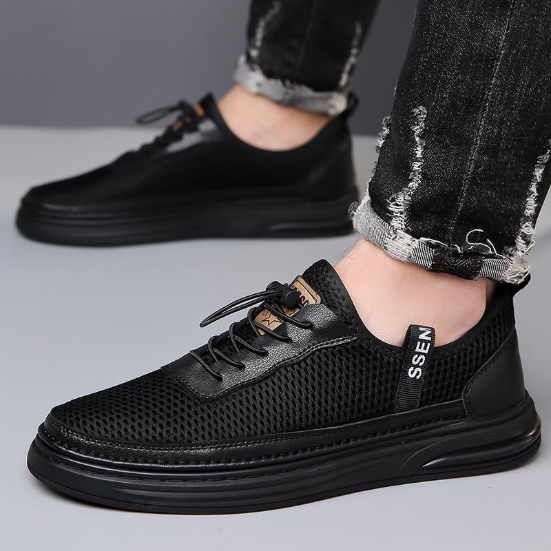 Fashion New Summer Breathable Mesh Casual Shoes Outdoor Leisure Minimalist Style Comfortable Running Tennis Walking Driving Men's Shoes