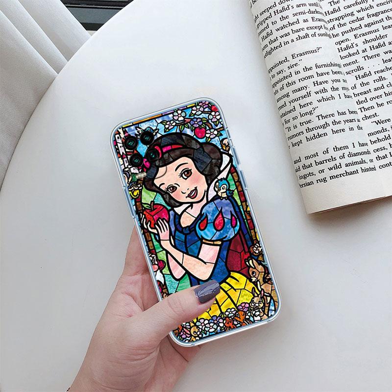 Disney Princess Transparent Phone Case for Motorola Moto G10 G20 G30 G31 G32 G34 G35 G41 G42 G50 G51 G52 G55 G60 G60S