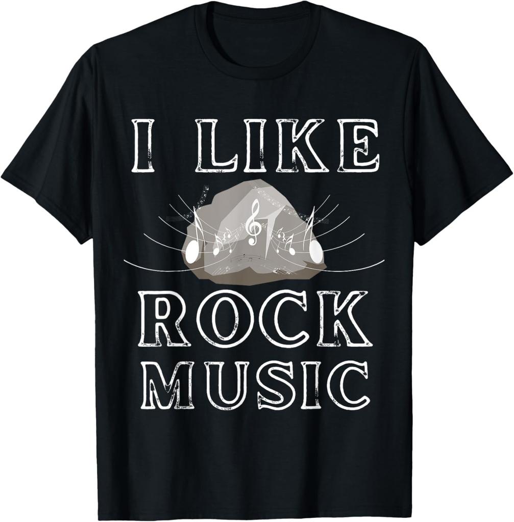 Funny I Like Rock Music Pun Sarcastic Meme For Rock Lovers T-Shirt