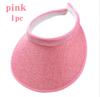 1/4pc Women's Summer Empty Top Sun Hat Solid Color Multifunctional and Simple Wide Brim UV Protection Breathable Sun Visor Caps