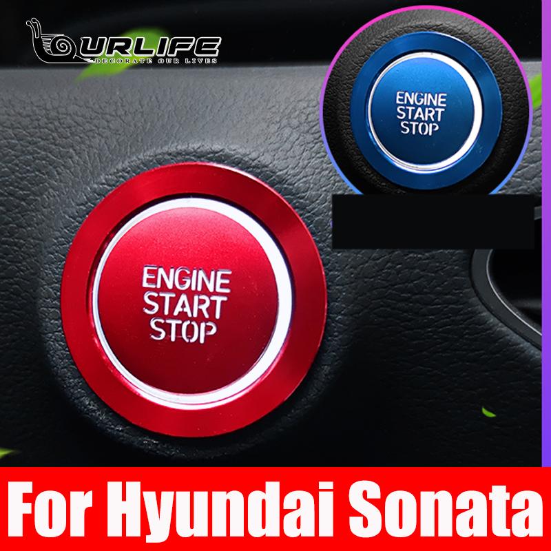 Car Engine Start Button Replace Cover Stop Switch For Hyundai Sonata DN8 10th