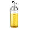 180/300/500ML Oil Glass Bottle Leak-proof High Temperature Resistant Scale Refillable Soy Sauce Vinegar Olive Oil Condiment Dispenser for Kitchen