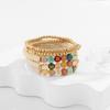 BohemiaColorful Acrylic Hand Beaded Bracelet Women Elegant Temperament Wedding Banquet Jewelry Accessories
