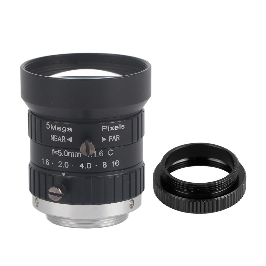 5MP 5mm Focal-Length CCTV HD Manual Lens 2/3 C Mount for Surveillance Security Camera
