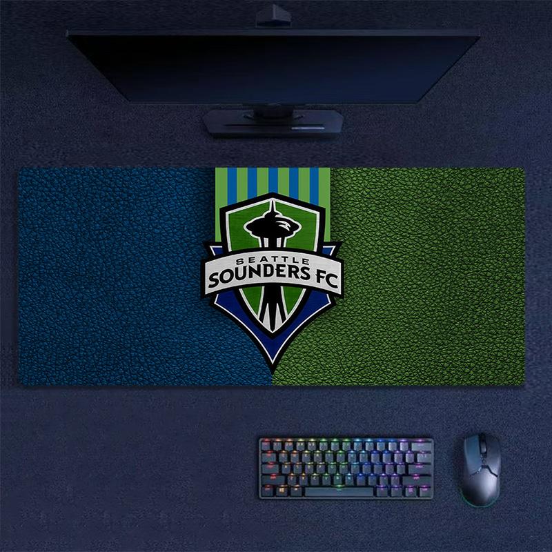Seattle Sounders FC Print  Cushion Non-slip Laptop Tablet Big Mousepad XXL Mat Mini PC Playmat With Lock edge