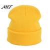 Outdoor Sports Winter Hat Unisex Solid Color Knit Beanies, Classic Slouchy Skull Cap for Winter, Soft Thermal Casual Warm Headwear Men