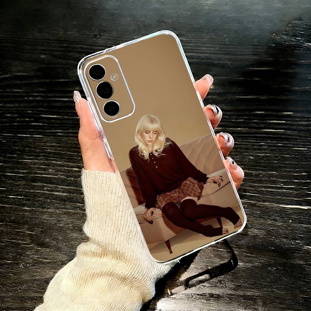 B-Billie E-Eilish Phone Case For SamsungA10,12,20,21S,30,31,40,50,51,52,70,71 Transparent Cover Samsung a12