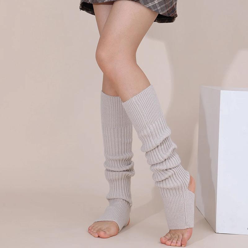 

1 пара гетр эластичные теплые уютные для ног толстые утягивающие теплые носки модные длинные прочные