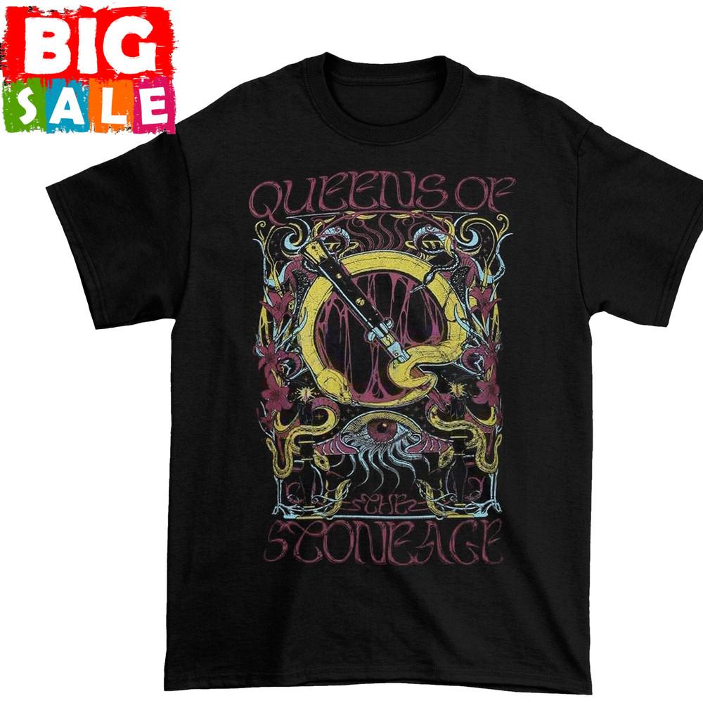 

Queens Of The Stone Age Neon Sacrilege Black unisex S234XL shirt Unisex T-Shirt M