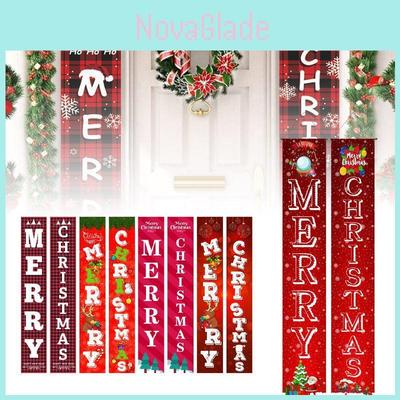 Elegant Nutcracker Christmas Decoration Hanging Door Banner Soldier Character Porch Sign