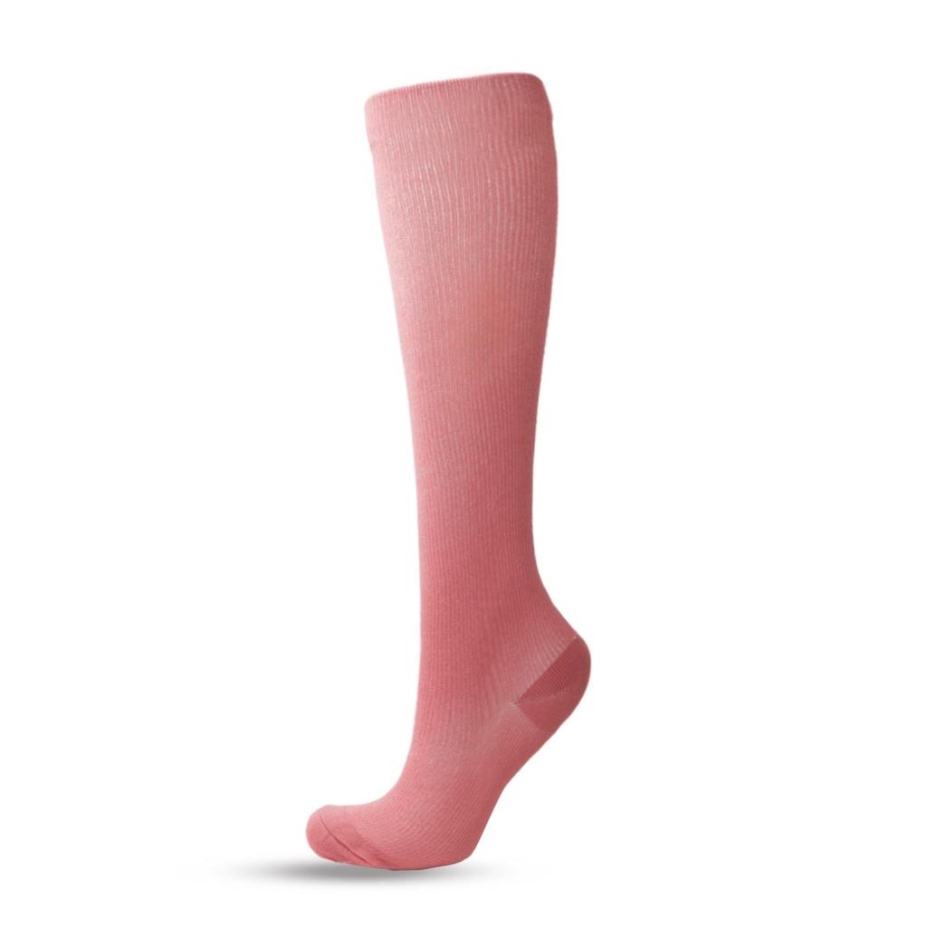 Unisex Outdoor Lauf- und Radsport Kompressionssocken - Lang, einfarbig, elastische Wadenstütze.