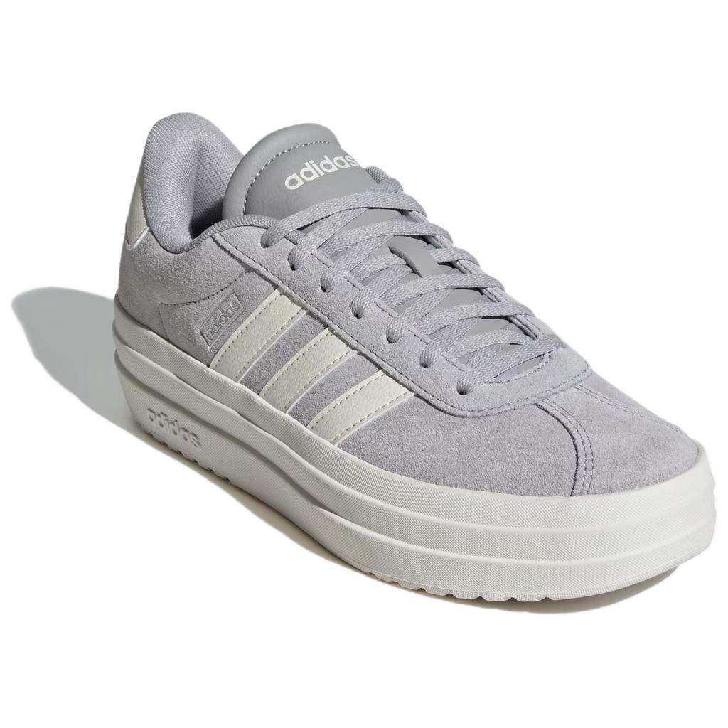 Adidas Neo Vl Court Bold Cushioning Durable Low-Top Skate Shoes Women Sneakers White Gray IF9784