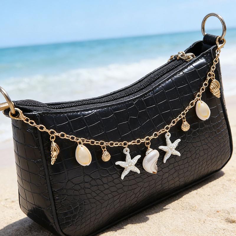 Yogodlns Bag Charms For Handbags Bohemian Shell Charm Pendant Bag Accessories For Women Ocean Making DIY Decoration