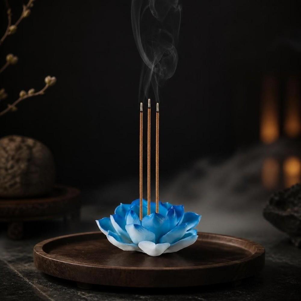 Ash Catcher Incense Stick Holder Flower Design Lotus Aromatherapy Stand Incense Burner Home Decor