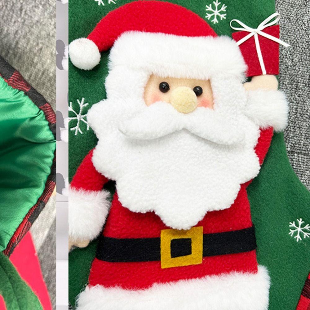 Penguin Large Candy Christmas Stocking Elk Fireplace Christmas Stocking  Garden