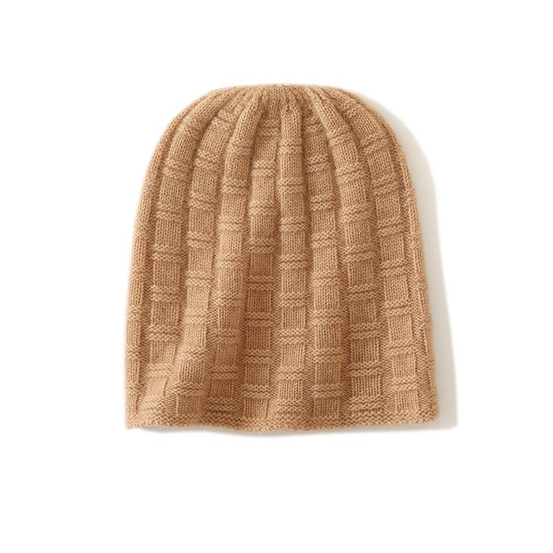 2025 Spring Women's High-End Cable Knit Cashmere Hat - Thick, Warm, and Stylish