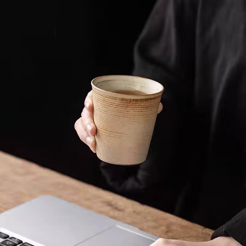 Retro Teacup Master Cup Large Single Ceramic Household Tea Cup Large Capacity Single Cup Coffee Cup