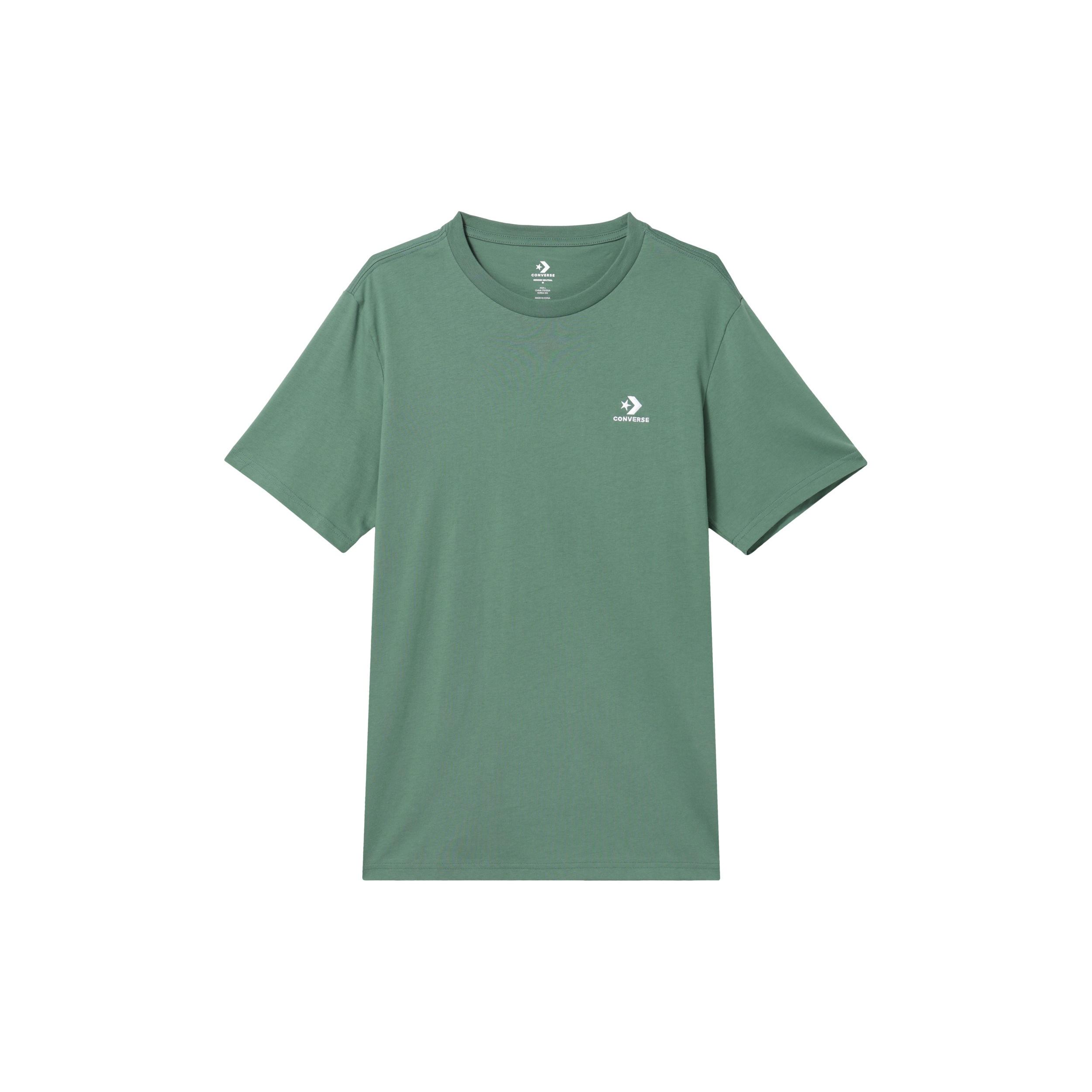 Converse Go-To Embroidered Star Chevron Standard-Fit T-Shirt Asia Sizing Olive Men s 10023876-A32 L