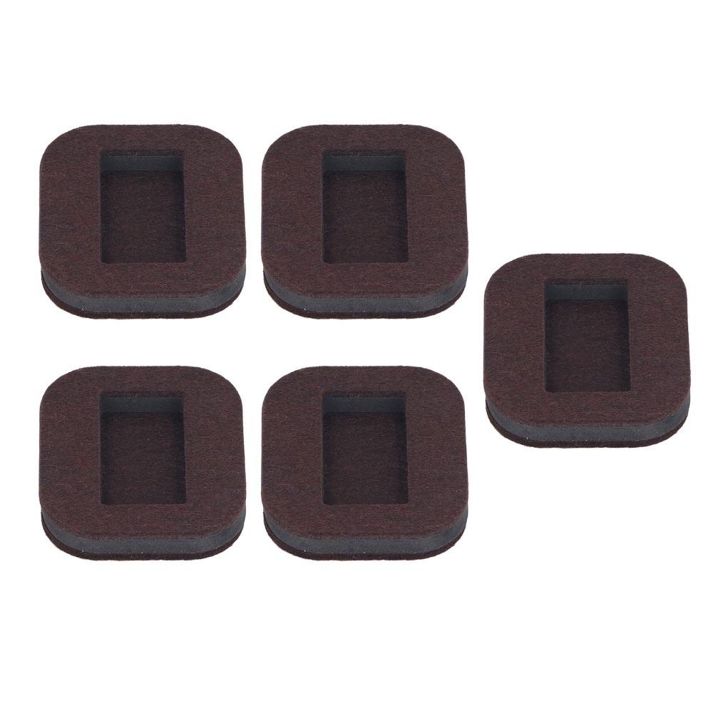 

12PCS Felt Felt Caster Cups Non-Slip Mat Beige/Brown Furniture Floor Protectors 3.15 x 2.76 Hardwood Floor Protectors коричневий
