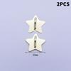 New 2/4PCS Adhesive Metal Stars Moon Bow Phone Charm Holder Phone Case Finger Ring Stand Hook Buckle Charm Clasp Accessor String 5