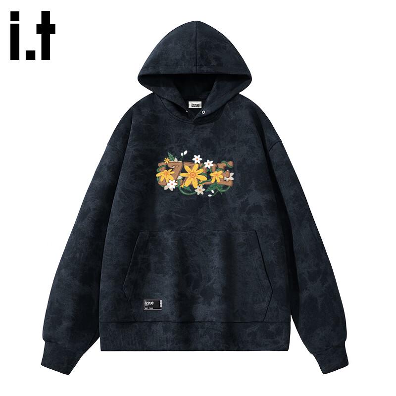 Izzue IT Men's Heavyweight Tie-Dye Hooded Pullover