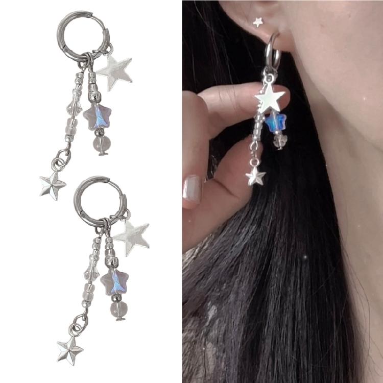 2023 Star Long Tassels Earrings Personality Ear Jewelry Fashion Ear Decorations