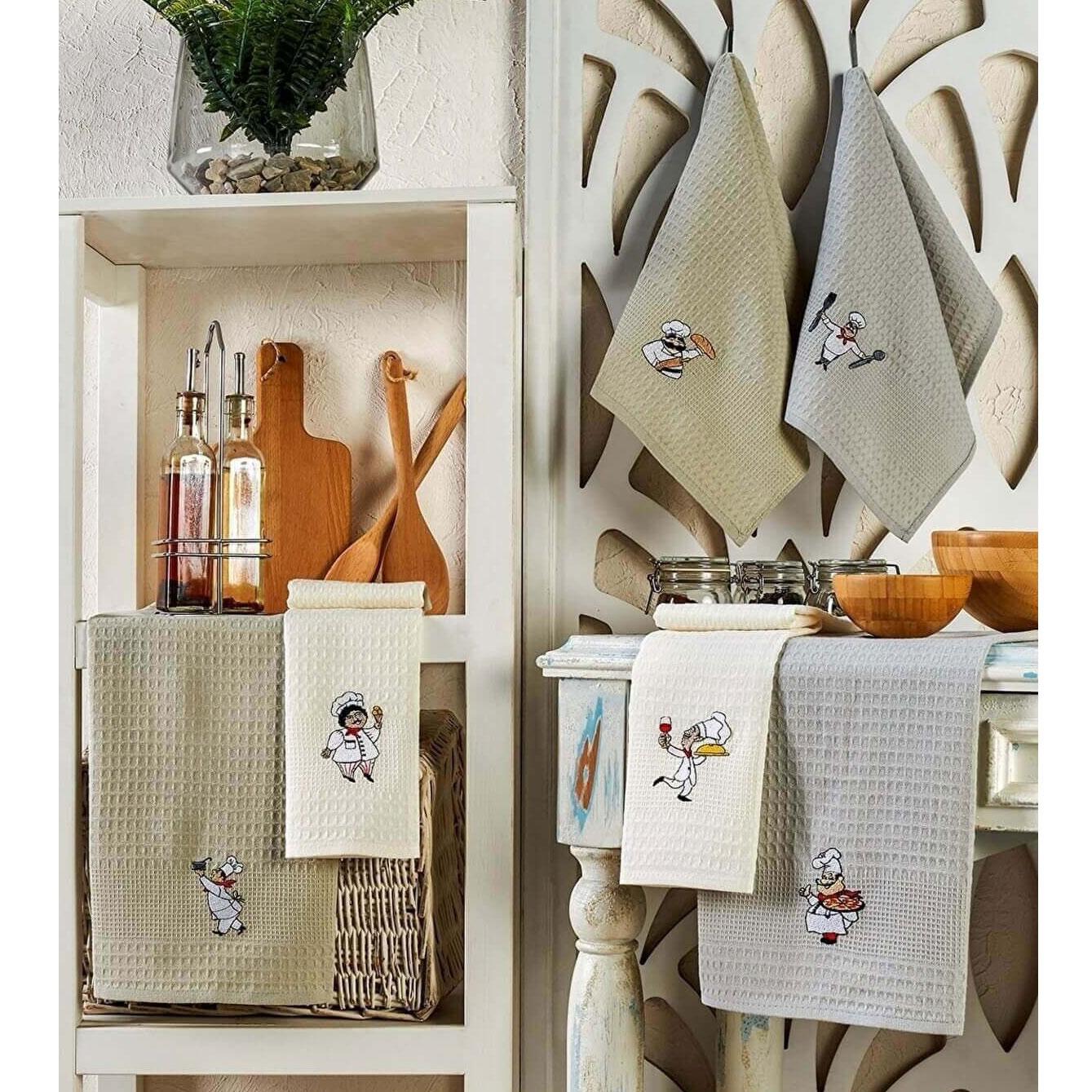 

Кухонное полотенце для сушки из 6 предметов 30 х 50 см. Шеф-повар