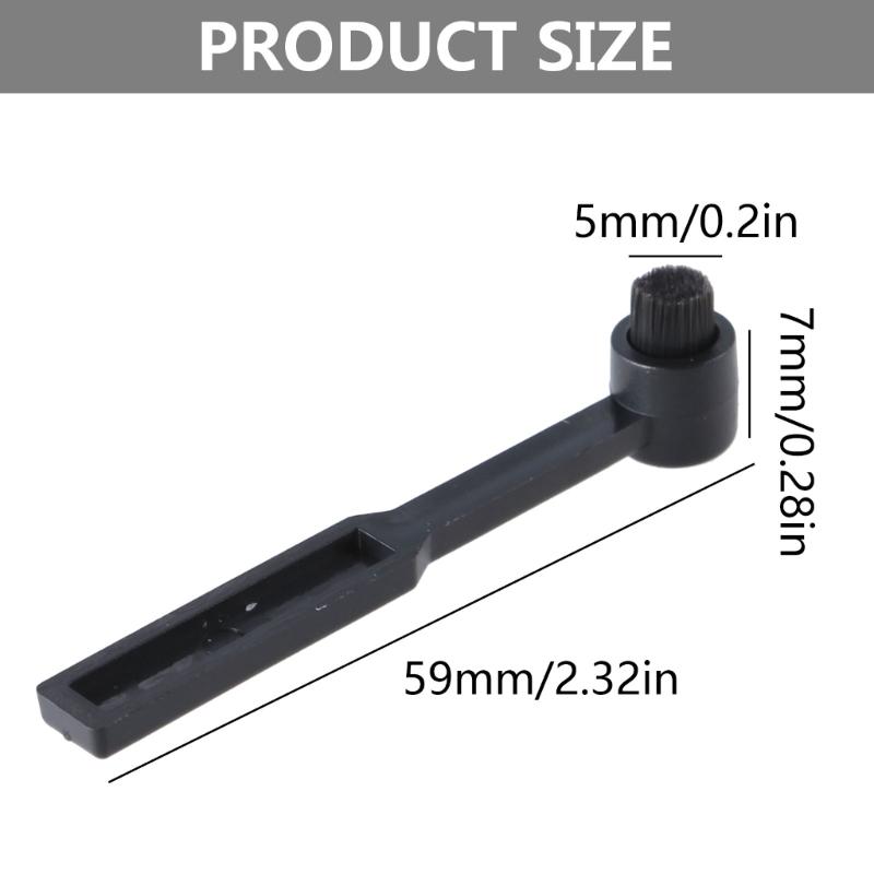 Stylus Brush Precise Turntable Needle Cleaner Brush for Audiophiles Record Player Stylus Cleaning Brush