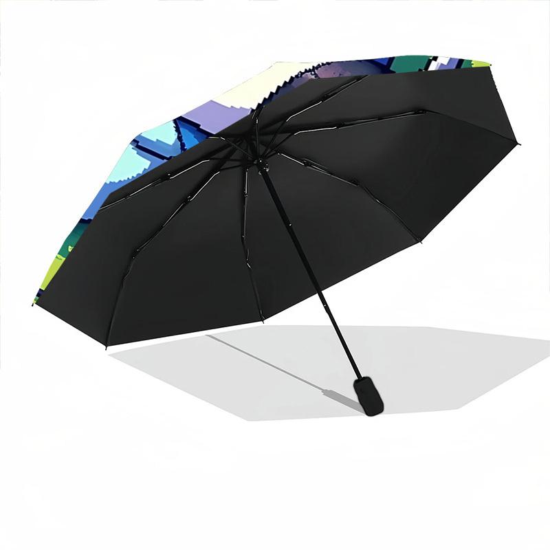 1pc Penguin Automatic Open/Close Umbrella - Compact Travel Umbrella with 8-Rib Durable Frame, Portable for Commuting, yy251023027