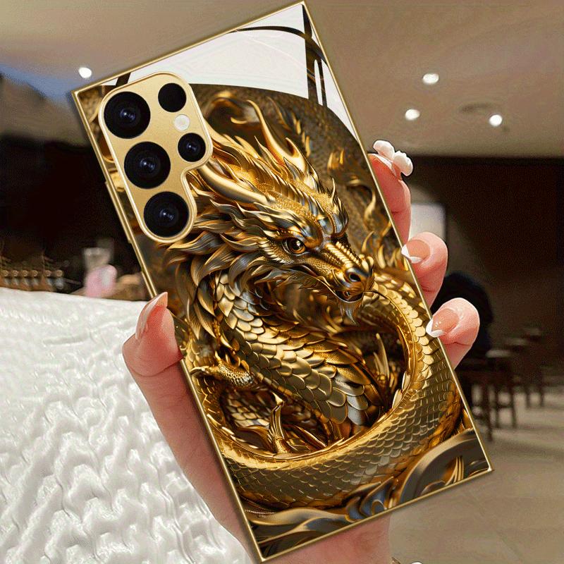Galvanisierte goldene neue Handyhülle für Samsung Galaxy S26 Ultra S25 Plus S24 S23 S22 fe gehärtetes Glas Künstlerische Texturmuster