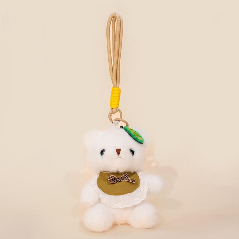 Bear Wear Dress Plush Keychain Stuffed Doll Pendant Backpack Decoration Gift