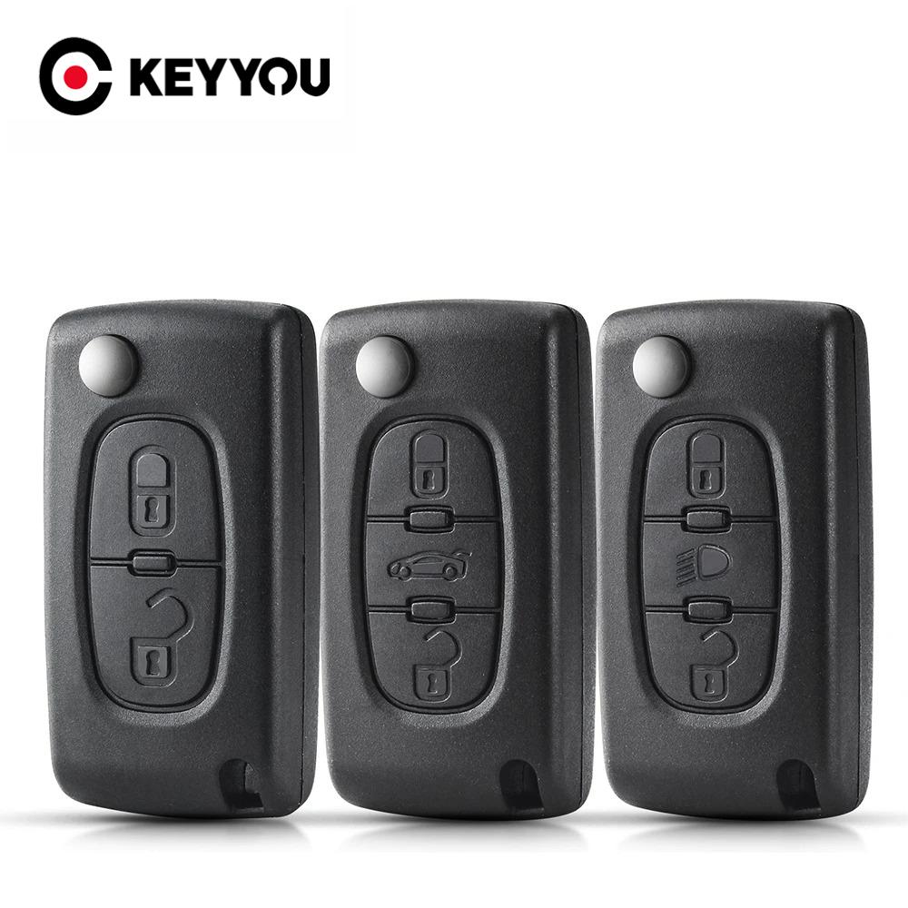 For Citroen C2 C3 C4 C5 Berlingo Xsara Picasso For Peugeot 306 407 807 Ce0523 Ce0536 2/3/4Bnt Flip Remote Car Key Shell