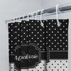 Polka Dot Shower Curtain Elegant Design For Bathroom Decor With Personalization Options