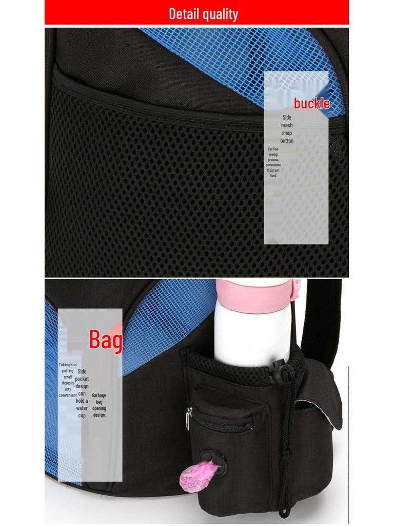 Breathable Foldable Pet Backpack for Small Dogs & Cats