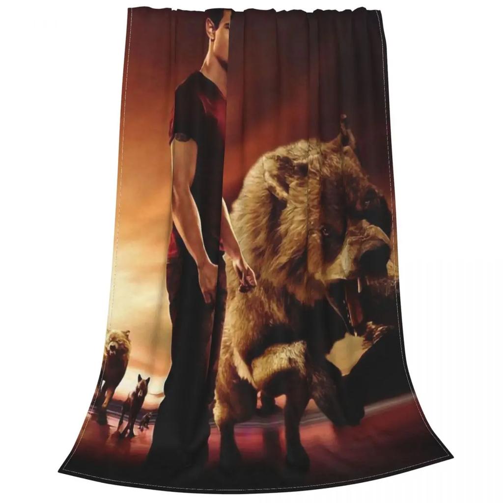 Jacob Black Deky Coral Fleece Plyšová dekorace The Twilight Saga Movie Přenosná přikrývka na postel Venkovní přehozy