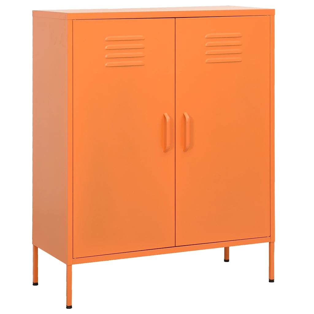 vidaXL Lagerschrank Orange 80x35x101,5 cm Stahl orange