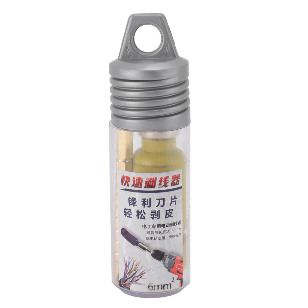 Cable Stripping Tool 6mm2 High Carbon Steel Electric Wire Peeling Stripper for Cordless Drill